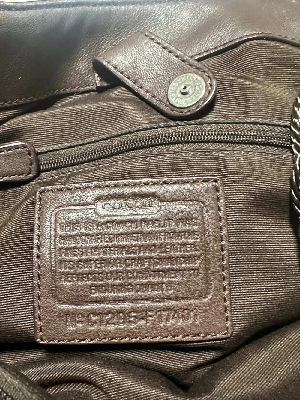 VTG 2012 COACH SoHo Signature Tote‎ With Dust Bag F17401